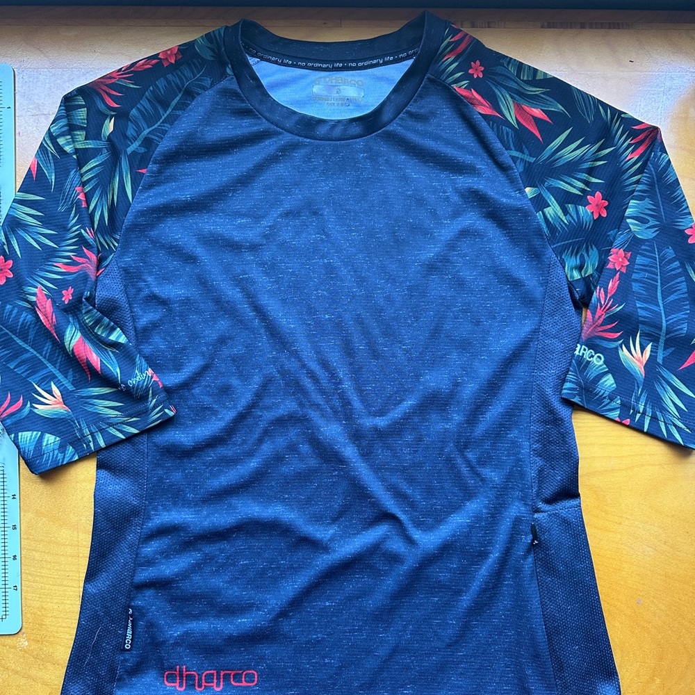 Dhbco Blue Floral Sleeve Shirt